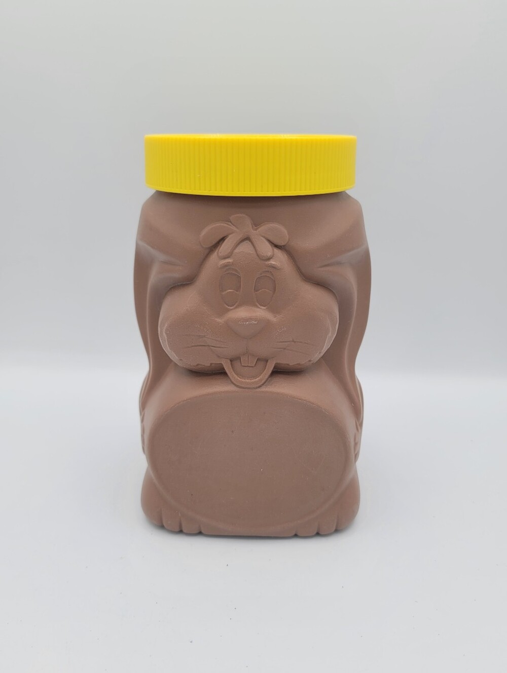 Nestle Quik Bunny Chocolate Powder Canister 32 Oz Brown Yellow 1990s Vintage